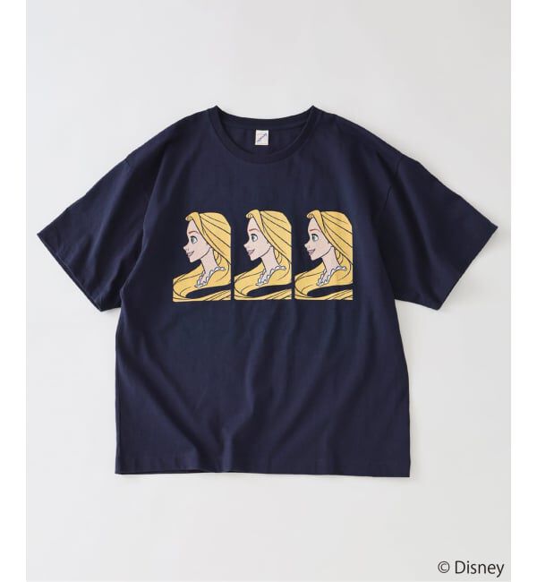 JOURNAL STANDARD relume「Disney / ディズニープリンセス / 別注 FANTASY A&G INC プリントTシャツ」|Tシャツ・カットソー|ネイビー