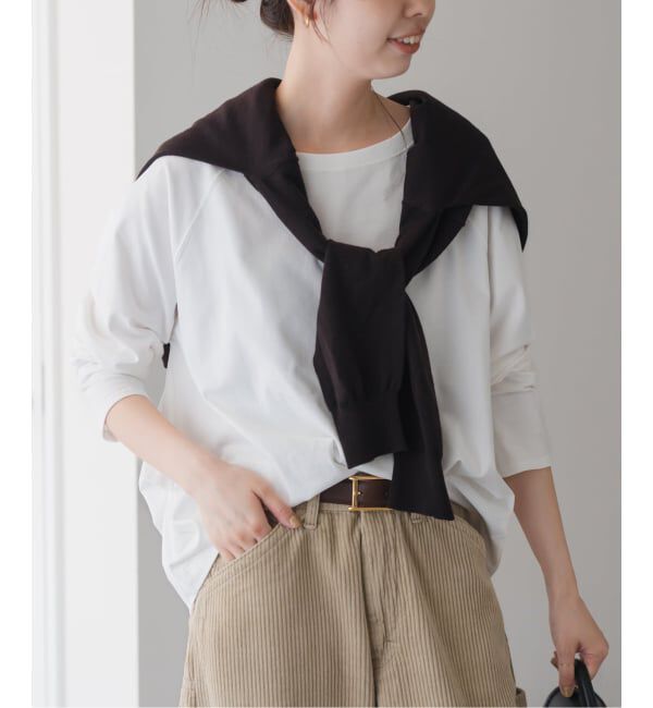 Spick and Span「《追加2》ボートネックバックタックプルオーバー」|Tシャツ・カットソー|