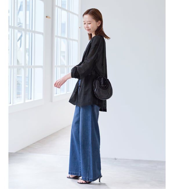 U by SPICK&SPAN「シアーオーバージャケット」|テーラードジャケット|