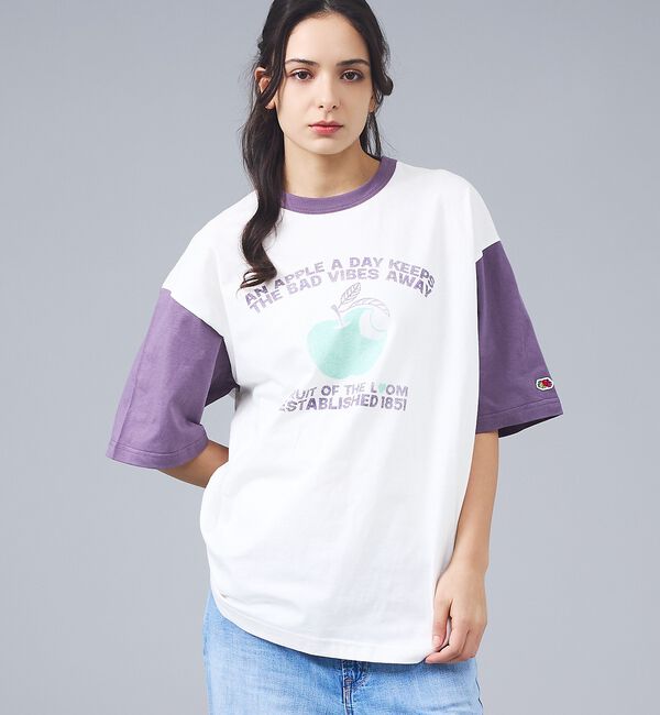 ABAHOUSE「【FRUIT OF THE LOOM/フルーツ・オブ・ザ・ルーム】リンゴ＆メッセ」|Tシャツ・カットソー|
