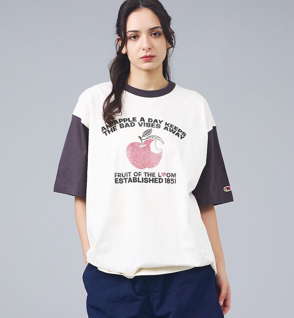 ABAHOUSE「【FRUIT OF THE LOOM/フルーツ・オブ・ザ・ルーム】リンゴ＆メッセ」|Tシャツ・カットソー|