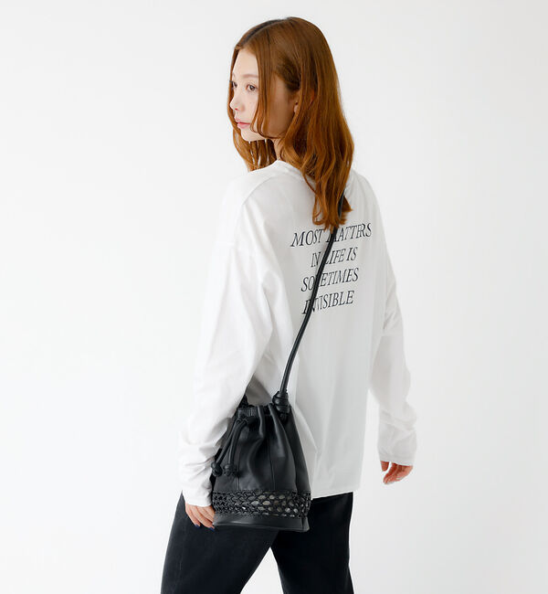 Rouge vif「【MICA&DEAL /マイカアンドディール】バックプリントロンT/カットソー/」|Tシャツ・カットソー|