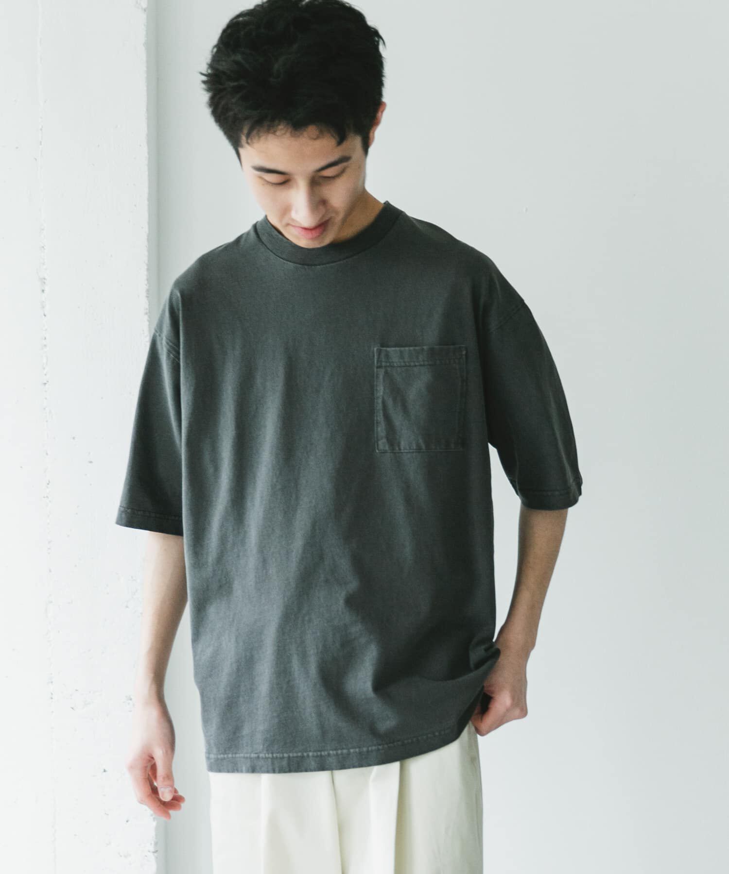 URBAN RESEARCH DOORS「ピグメントダイ半袖Tシャツ」|Tシャツ・カットソー|