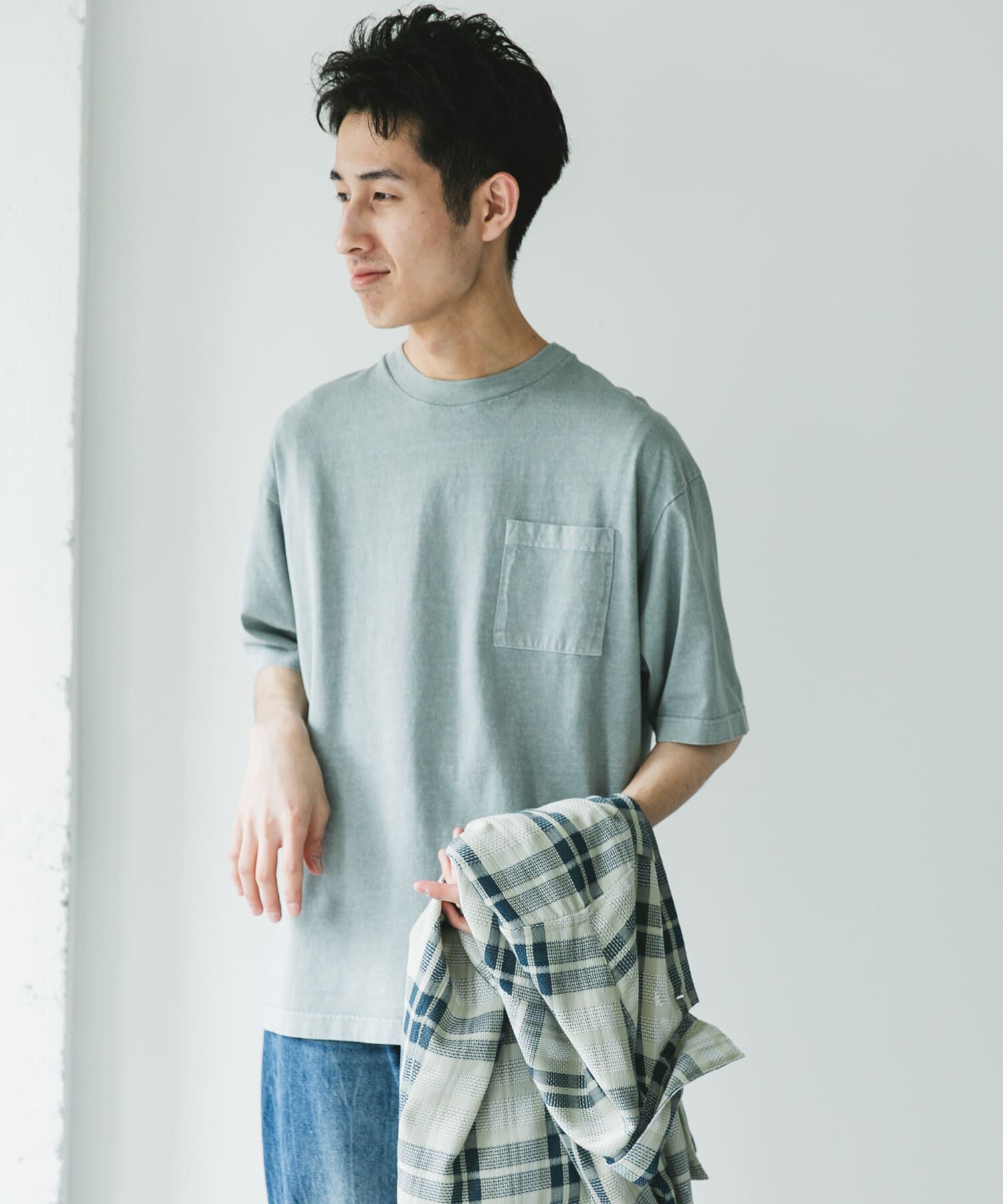 URBAN RESEARCH DOORS「ピグメントダイ半袖Tシャツ」|Tシャツ・カットソー|