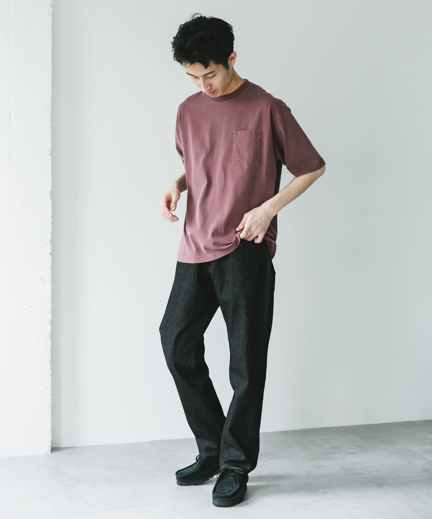 URBAN RESEARCH DOORS「ピグメントダイ半袖Tシャツ」|Tシャツ・カットソー|