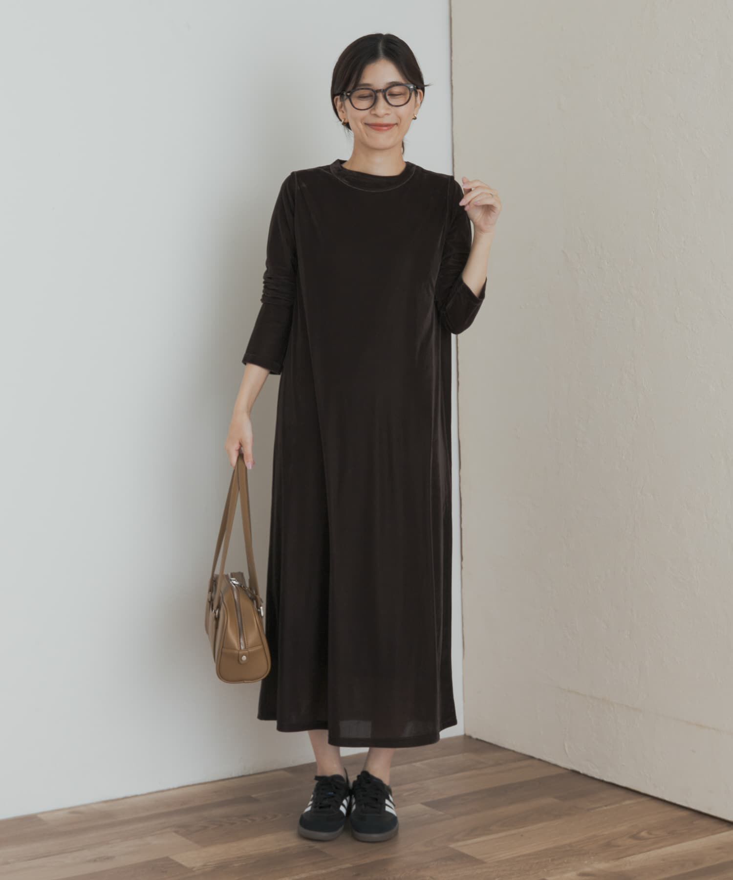 URBAN RESEARCH DOORS「シアーベロアワンピース」|ワンピース|