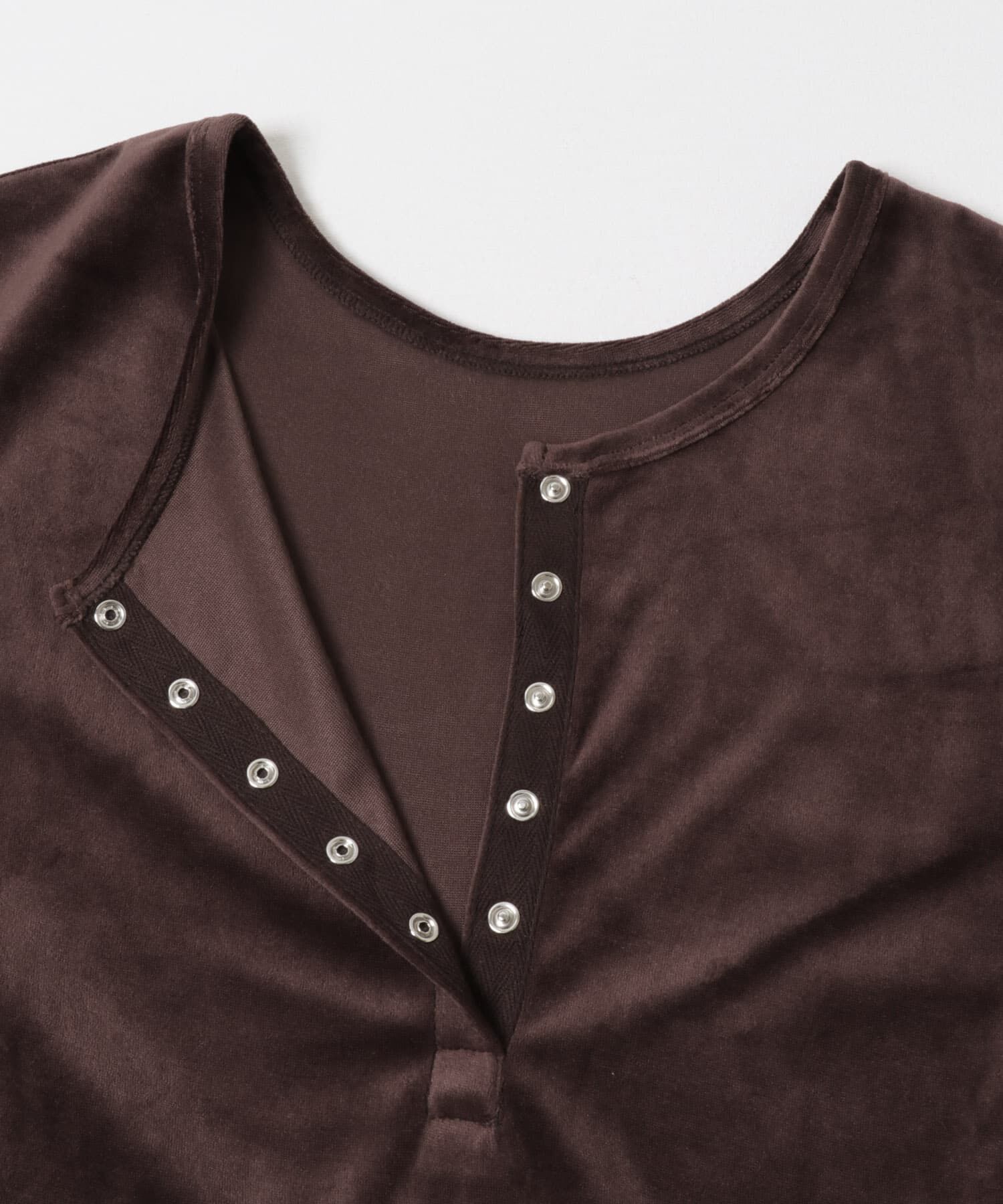 Sonny Label 「『UR TECH』ベロアヘンリーネックプルオーバー」|Tシャツ・カットソー|
