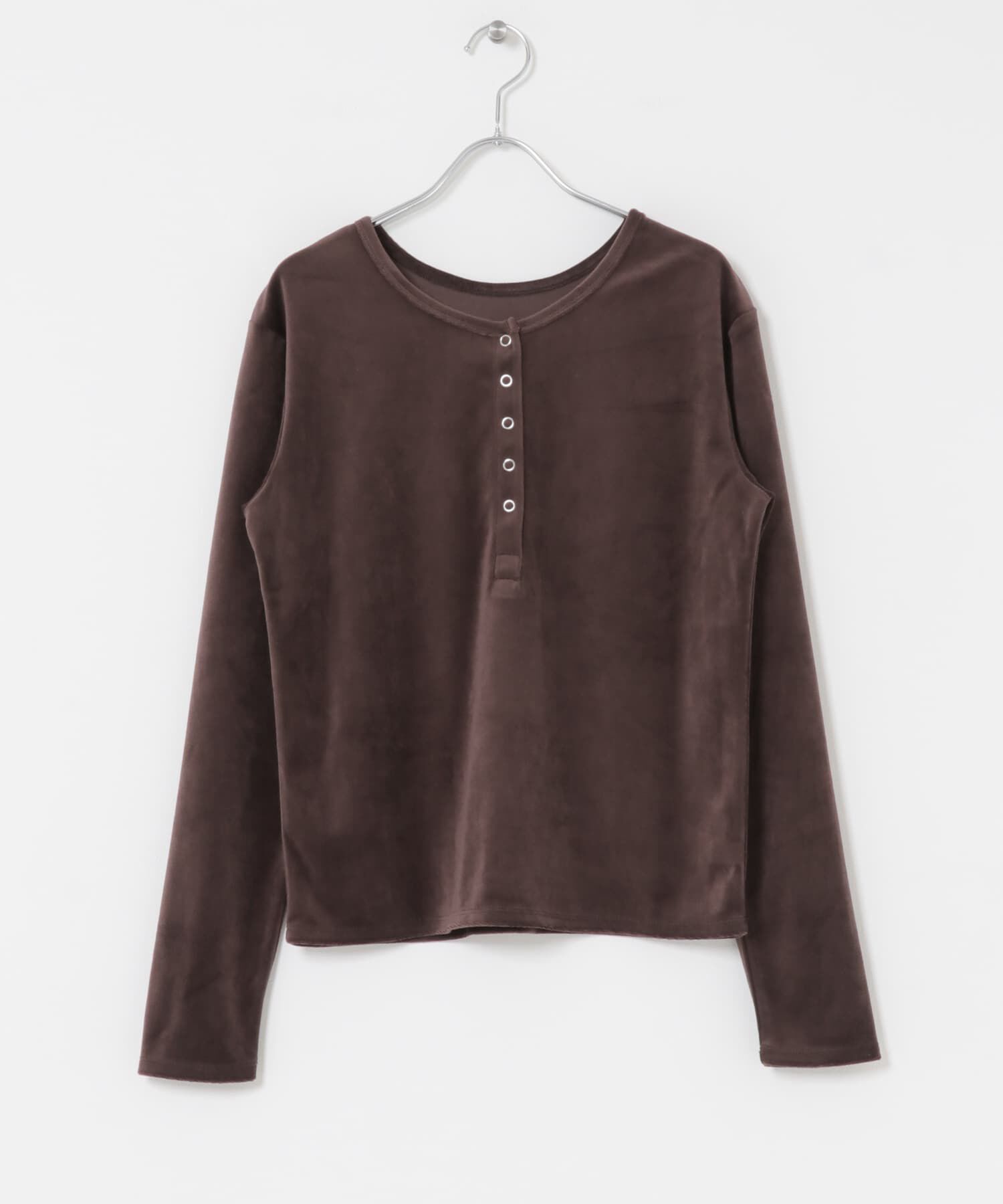 Sonny Label 「『UR TECH』ベロアヘンリーネックプルオーバー」|Tシャツ・カットソー|