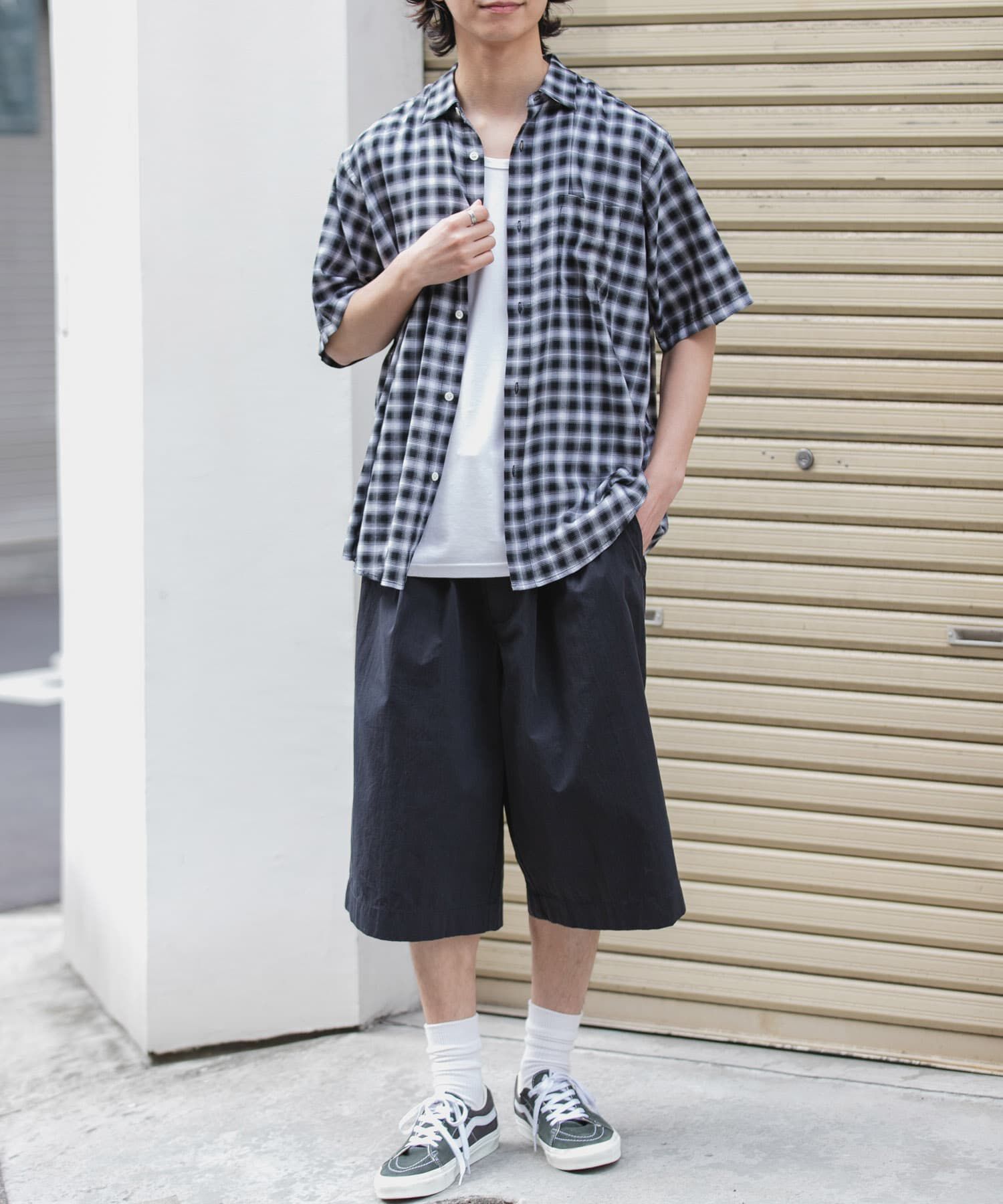 URBAN RESEARCH DOORS「FORK&SPOON　コットンレーヨンチェックシャツ」|シャツ・ブラウス|