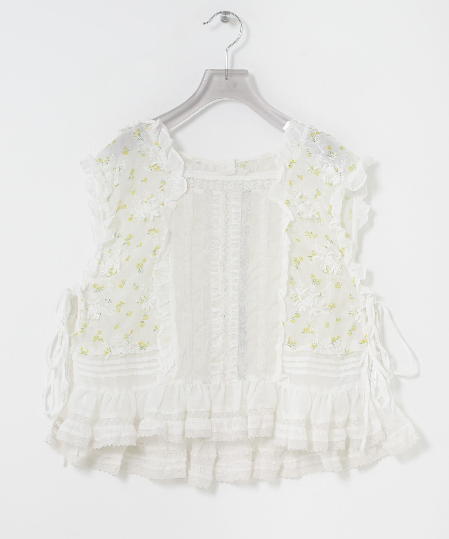 URBAN RESEARCH「crinkle crinkle crinkle　SHEER FLOWER VEST BLOUSE」|シャツ・ブラウス|
