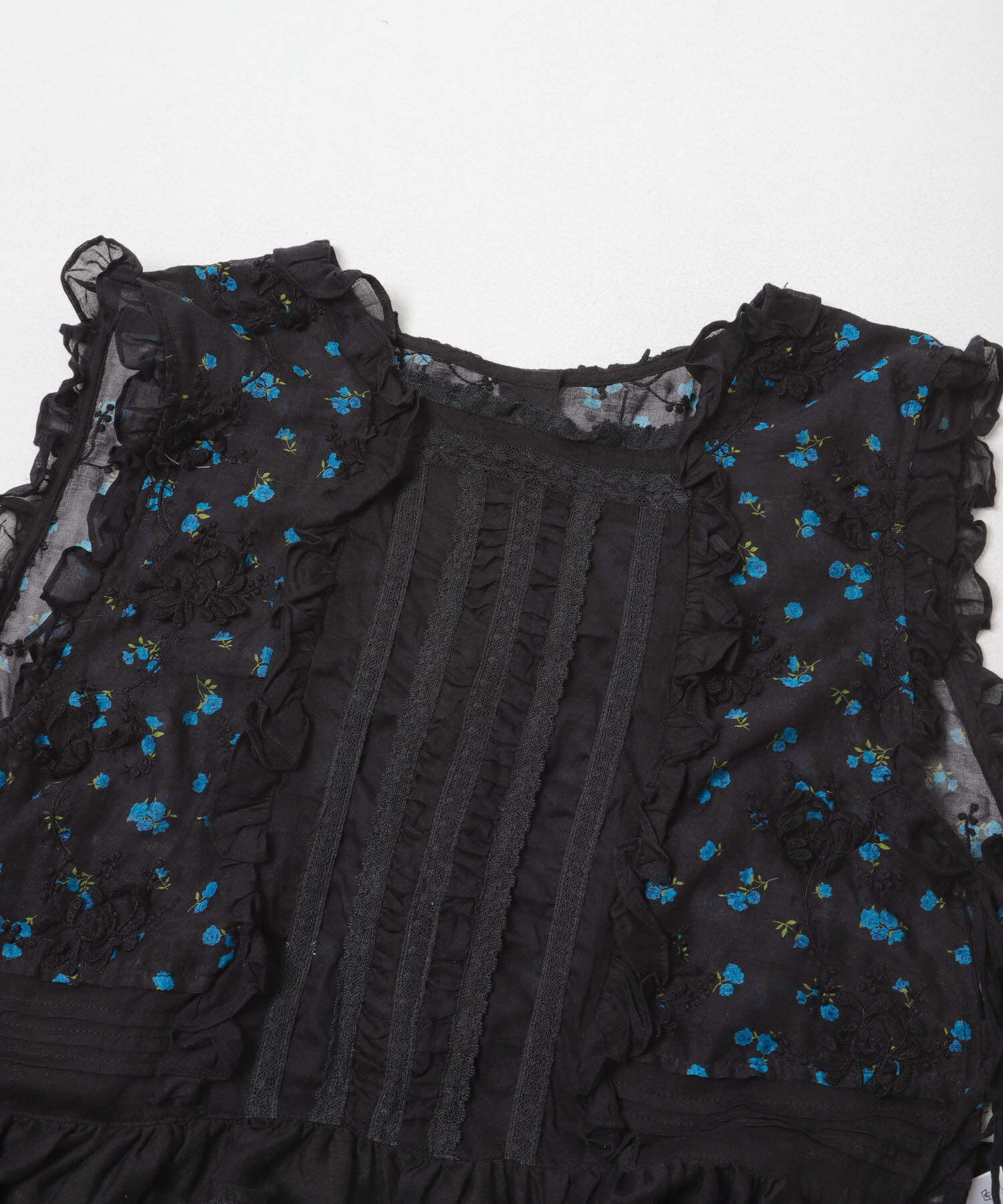 URBAN RESEARCH「crinkle crinkle crinkle　SHEER FLOWER VEST BLOUSE」|シャツ・ブラウス|