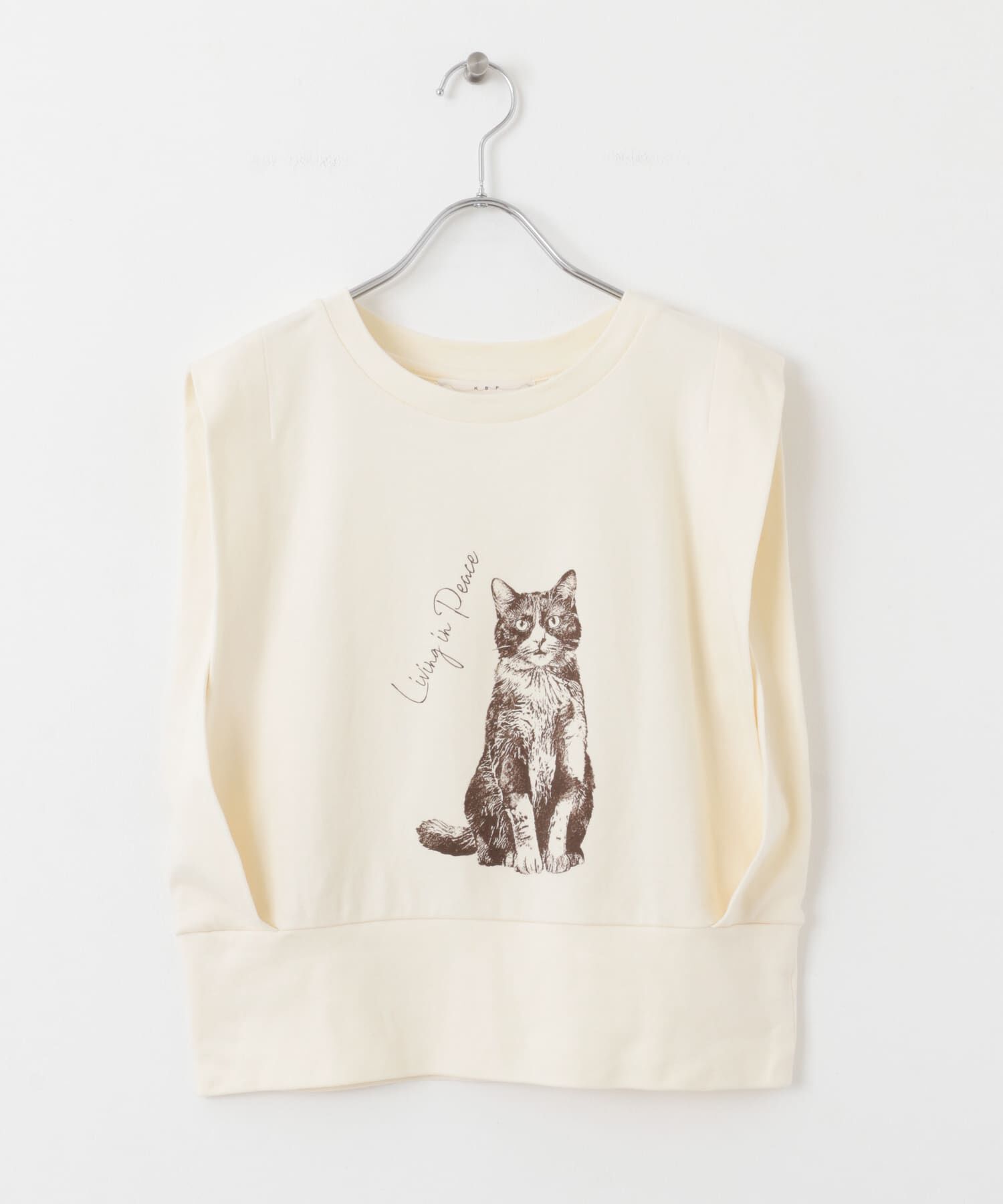  「ノースリーブプリントカットソー」|Tシャツ・カットソー|