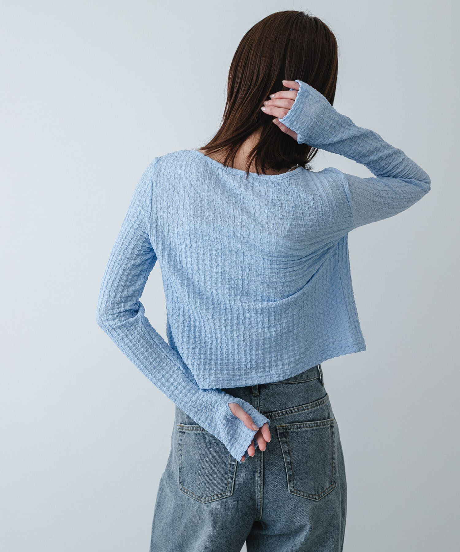 SENSE OF PLACE by URBAN RESEARCH「シャーリングカットカーディガン」|Tシャツ・カットソー|
