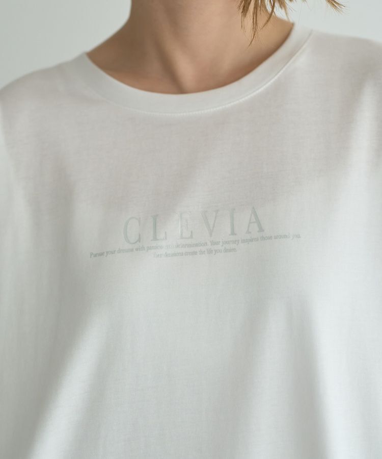 YECCA VECCA「ラウンドヘム長袖ロゴTee」|Tシャツ・カットソー|