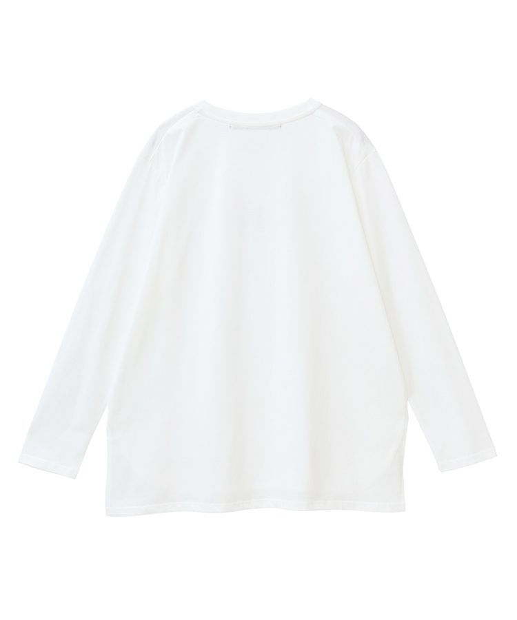 YECCA VECCA「ラウンドヘム長袖ロゴTee」|Tシャツ・カットソー|