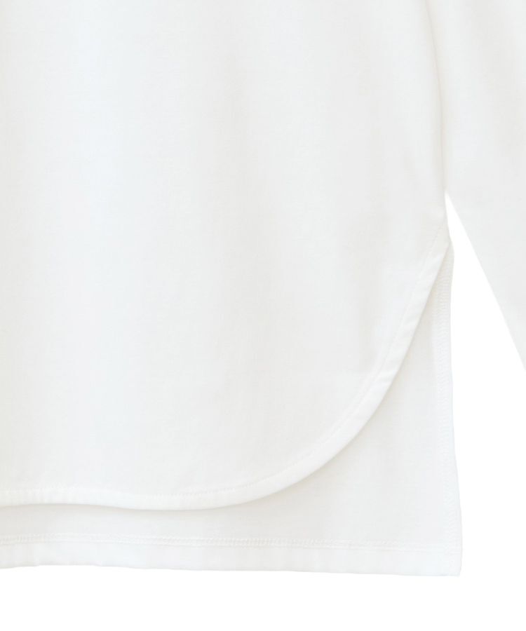 YECCA VECCA「ラウンドヘム長袖ロゴTee」|Tシャツ・カットソー|