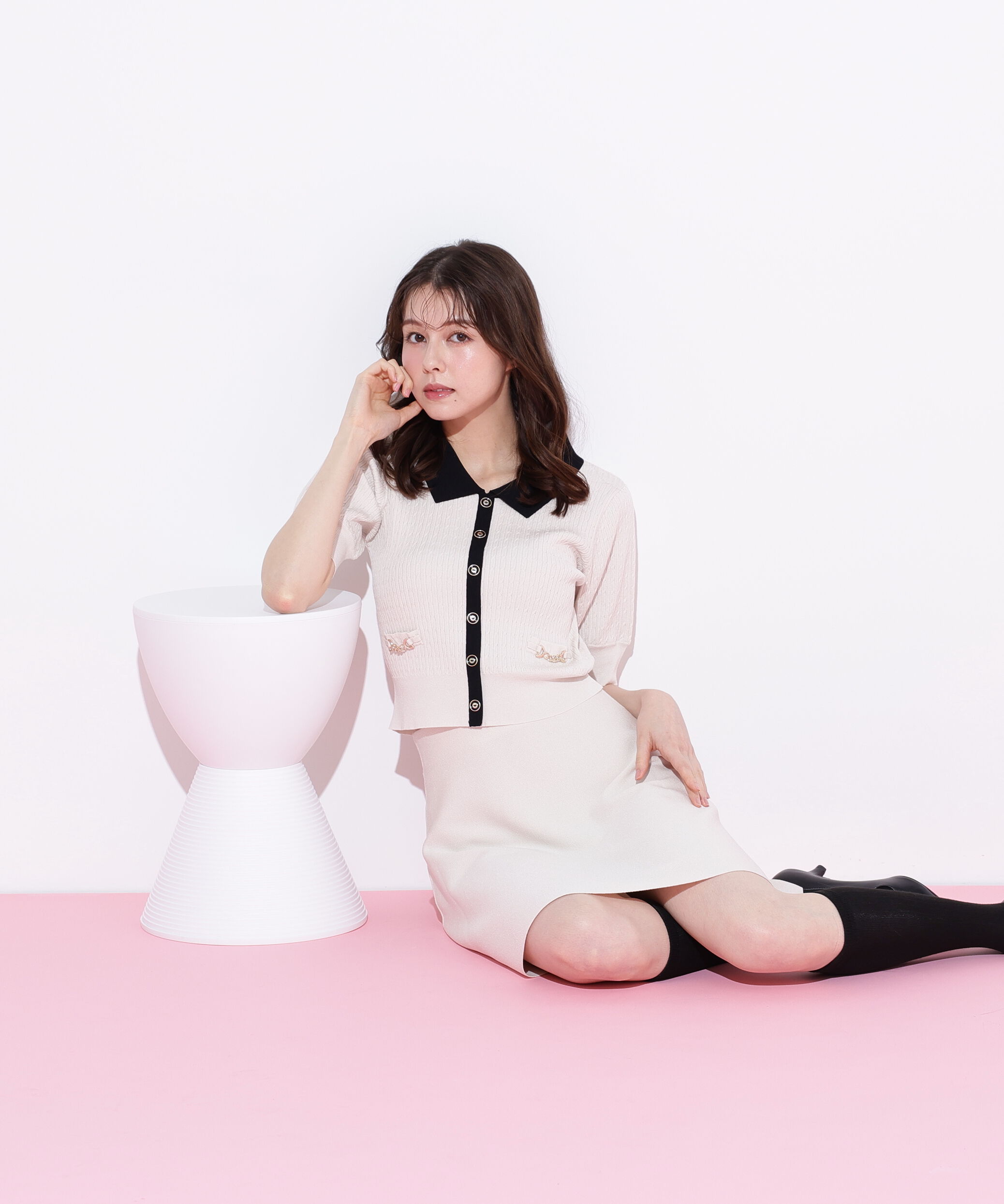  「ビット付きニットセットアップ」|ワンピース|