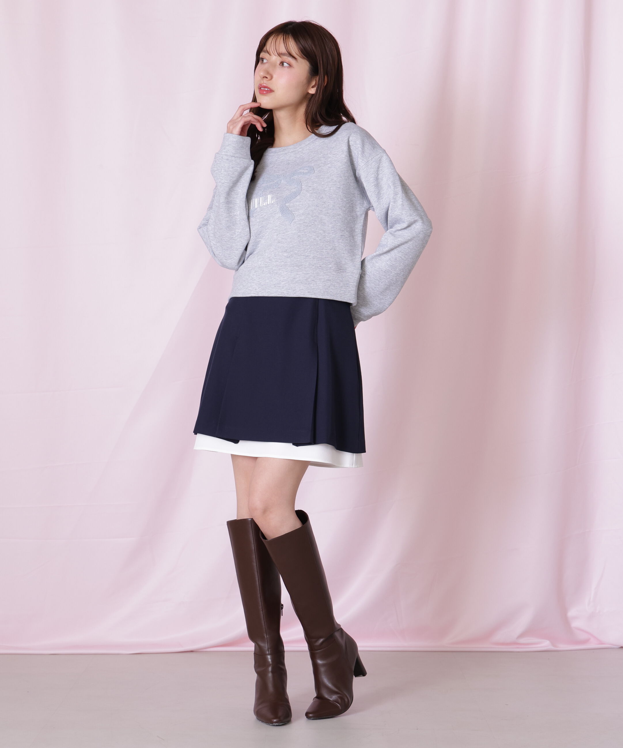  「＜セットアップ対応＞ベーシックツイルスカート」|スカート|