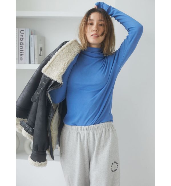 Ungrid「ハイネックシアーロングスリーブTee」|Tシャツ・カットソー|