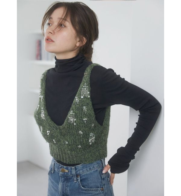 Ungrid「ハイネックシアーロングスリーブTee」|Tシャツ・カットソー|ブラック