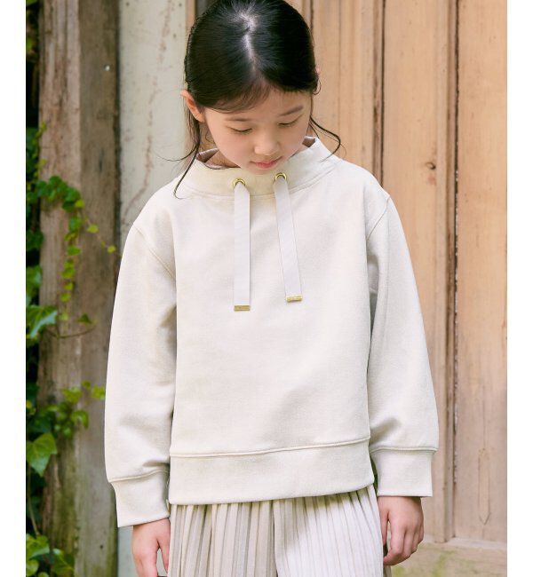 ikka kids「GOKU楽 フェイクスエードスピンドルプルオーバー（120~160cm）」|Tシャツ・カットソー|