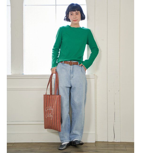 Lbc with Life「三角テレコ配色メローロンT」|Tシャツ・カットソー|