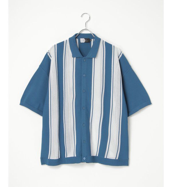 VENCE share style「ストライプケンシュクニットシャツ」|Tシャツ・カットソー|