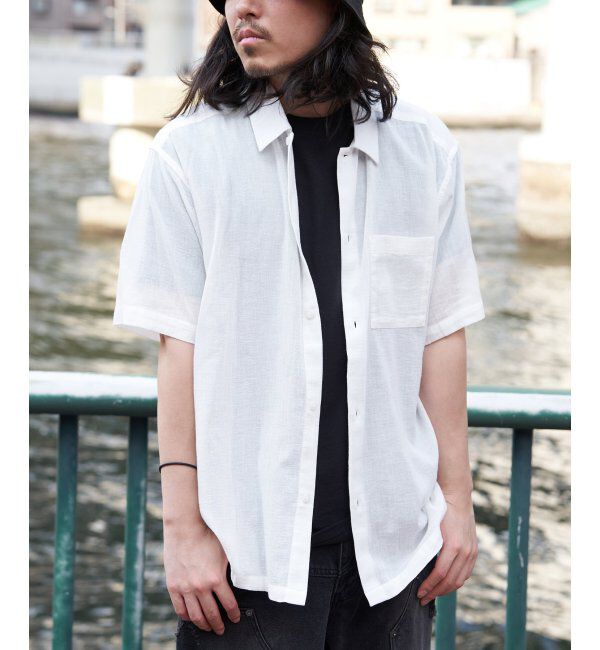 VENCE share style「シャンブレー半袖シャツ」|シャツ・ブラウス|