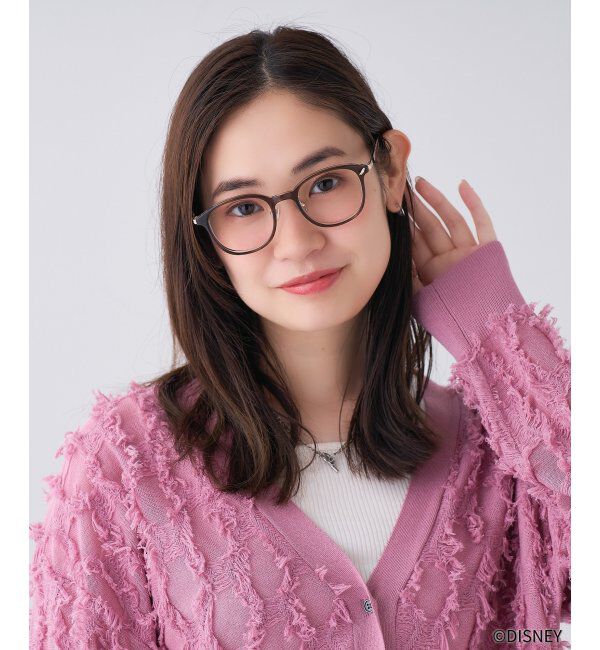  「Zoff｜Disney  &rdquo;Baby Animals&rdquo; メガネ [ダンボ ﾓﾃﾞﾙ]ディズニー 伊達・度付き    レンズ交換券付」|メガネ|