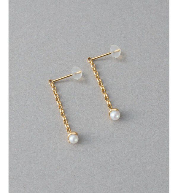 ete「パール チェーン ピアス」|ピアス|
