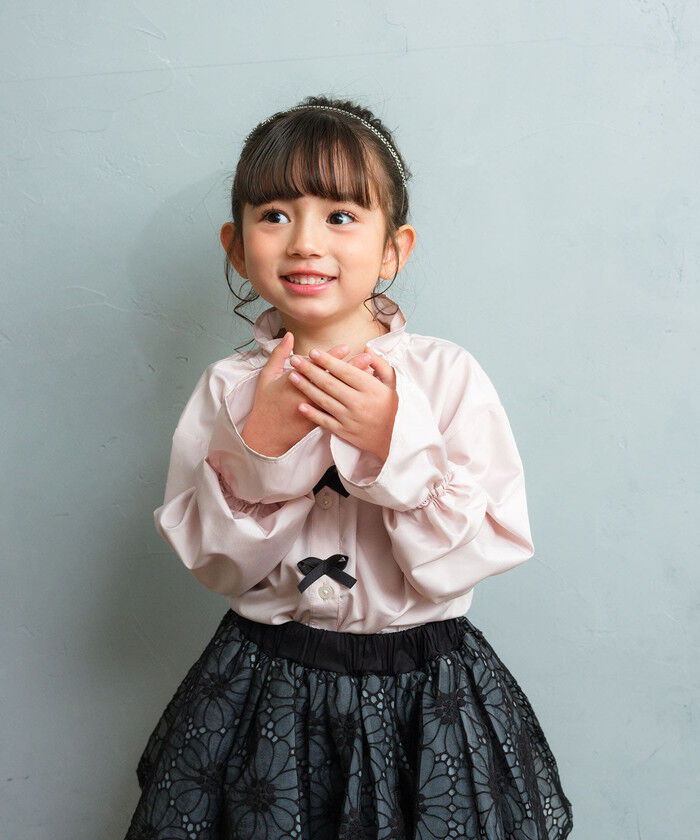 BACKYARD FAMILY「Rora ブラウス 通販 ローラ さくら キッズ 子供 女の子 子ども スタンドカラー フリル 襟」|その他|