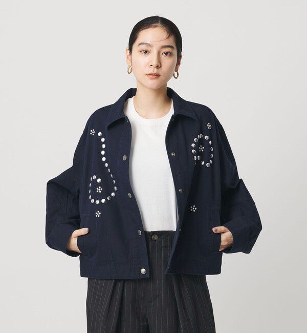 BEAUTY&YOUTH UNITED ARROWS「コットン メタルモチーフ ブルゾン」|ブルゾン・スタジャン|
