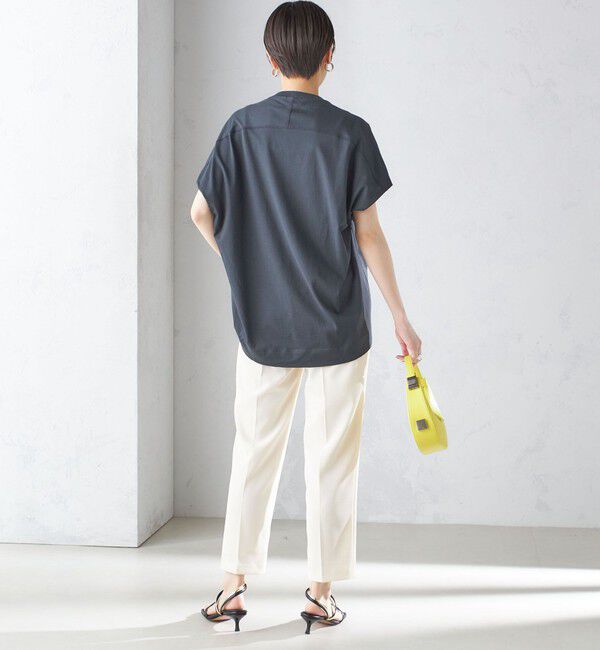 SHIPS for women「SHIPS Primary NavyLabel:〈手洗い可能〉BIG Tシャツ」|Tシャツ・カットソー|