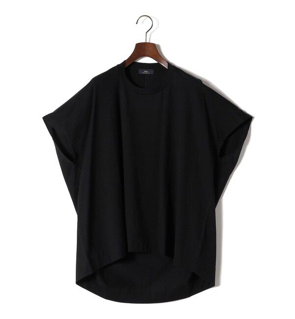 SHIPS for women「SHIPS Primary NavyLabel:〈手洗い可能〉BIG Tシャツ」|Tシャツ・カットソー|ブラック