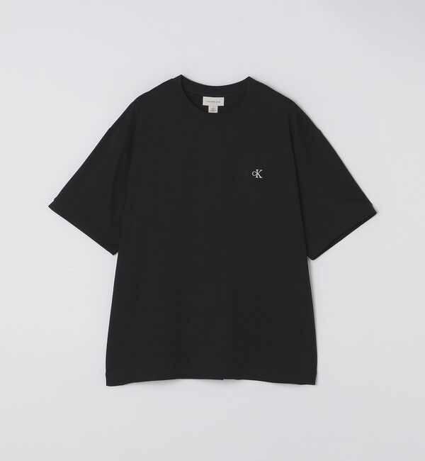 SHIPS「Calvin Klein: SS RLXD ARCHIVE LOGO CN TEE」|Tシャツ・カットソー|ブラック