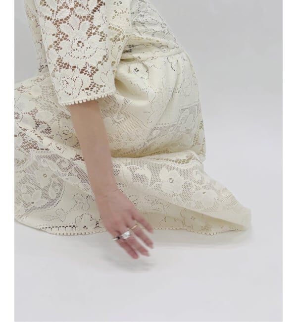 IENA LA BOUCLE「SEA NEW YORK/シー ニューヨーク ARIANNA LACE SSLV MIDI DRESS RS26-061」|ワンピース|