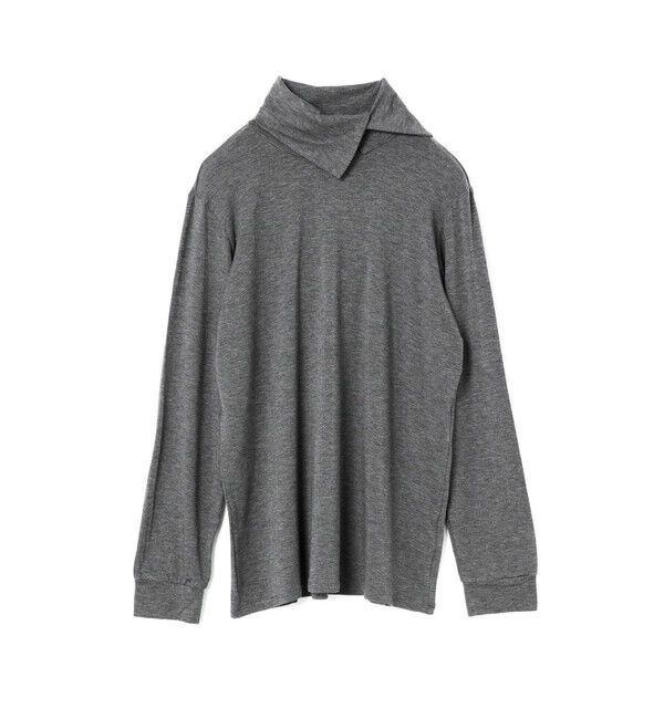 mizuiro ind「mizuiro ind アシンメトリーシャツプルオーバー」|Tシャツ・カットソー|