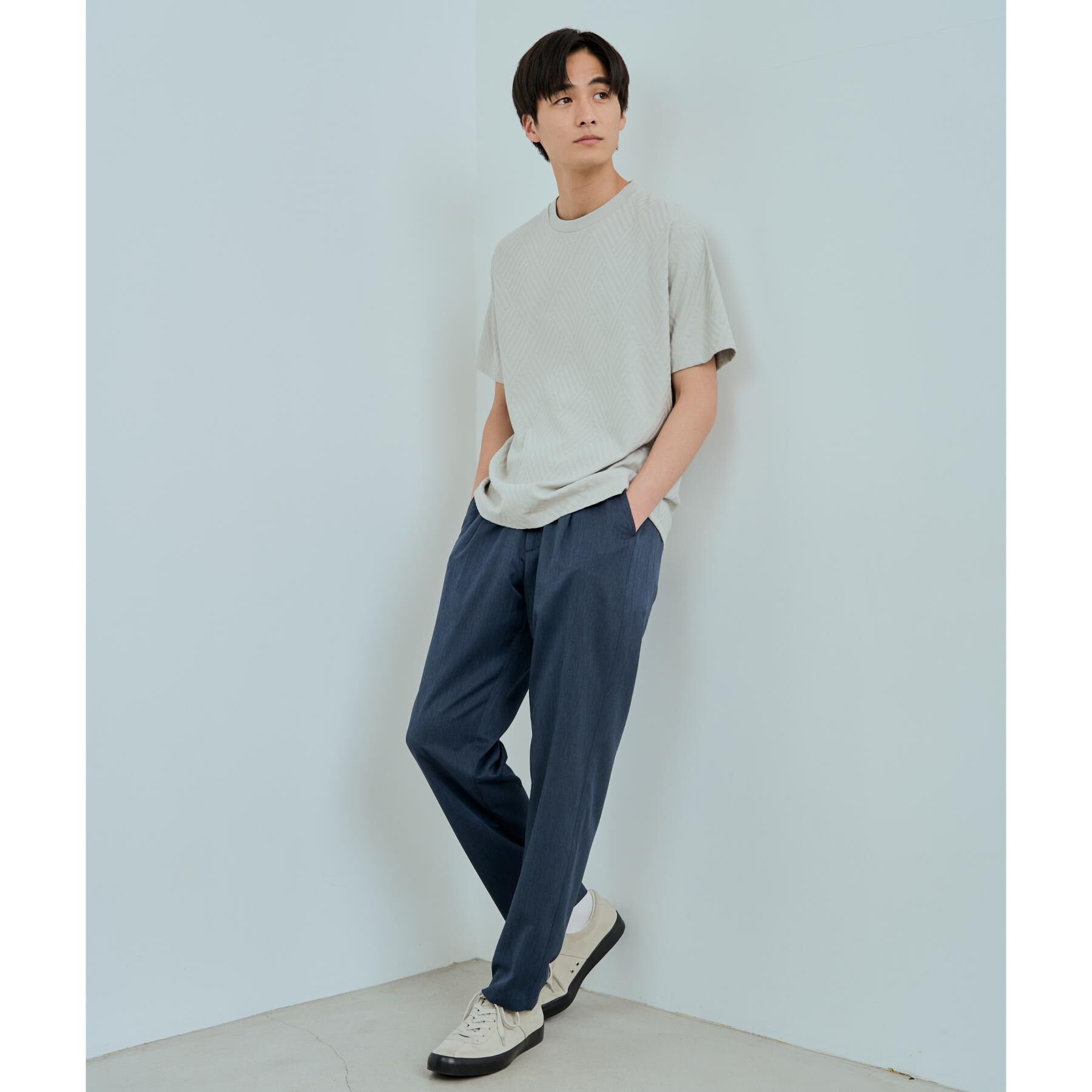 THE SHOP TK「リンクスジャカード半袖Ｔシャツ」|Tシャツ・カットソー|