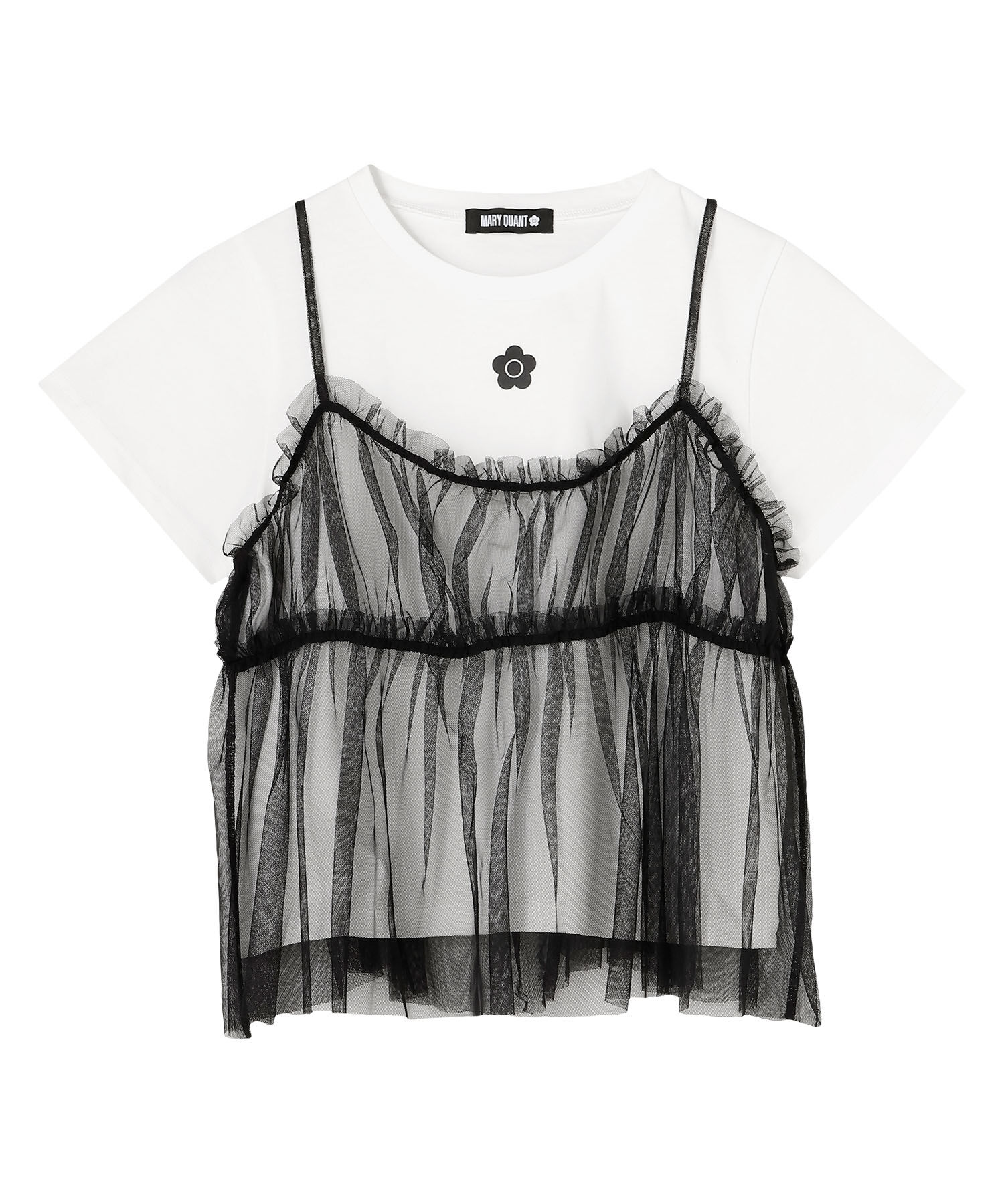 MARY QUANT「チュールキャミセット Tシャツ」|Tシャツ・カットソー|