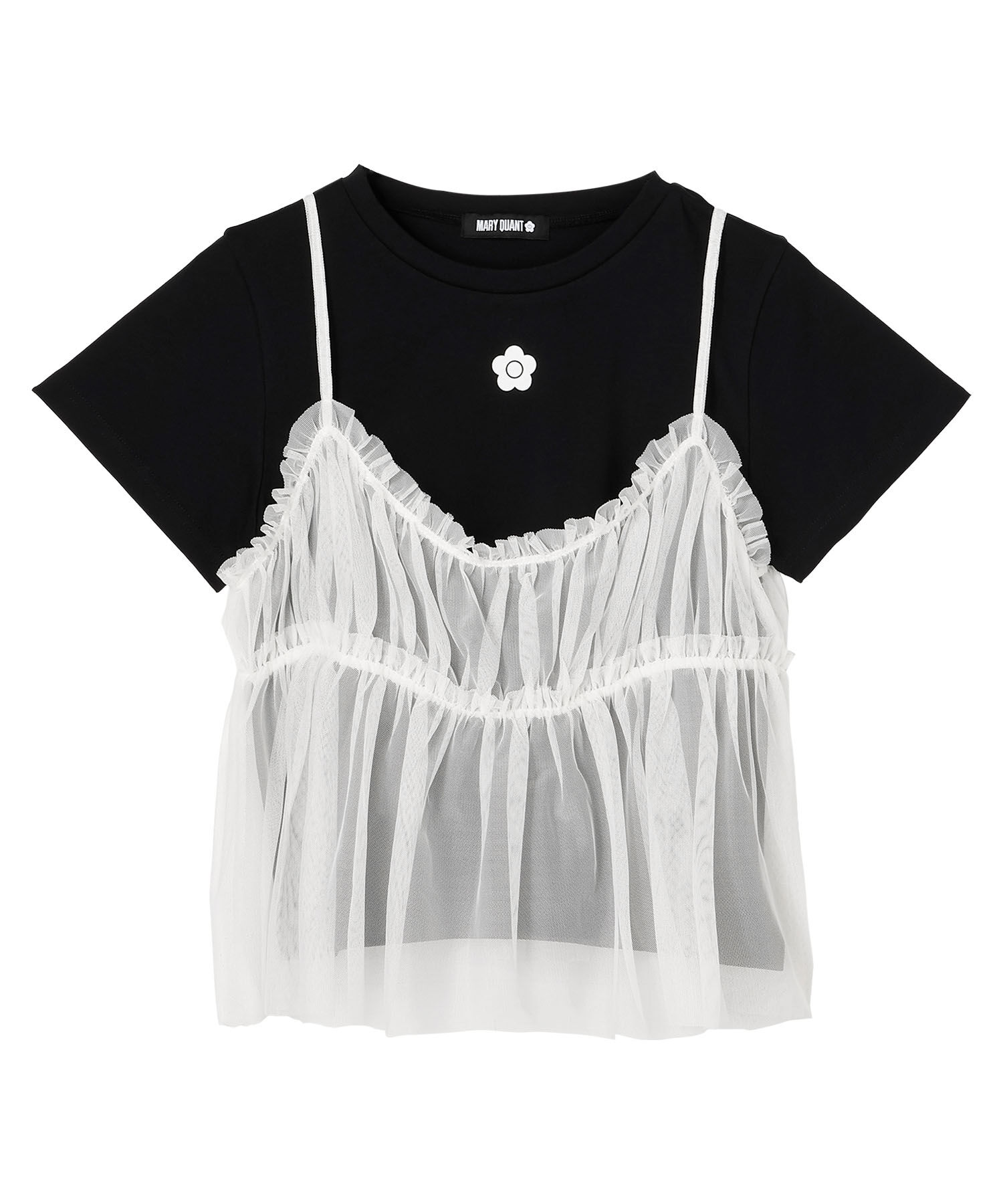 MARY QUANT「チュールキャミセット Tシャツ」|Tシャツ・カットソー|