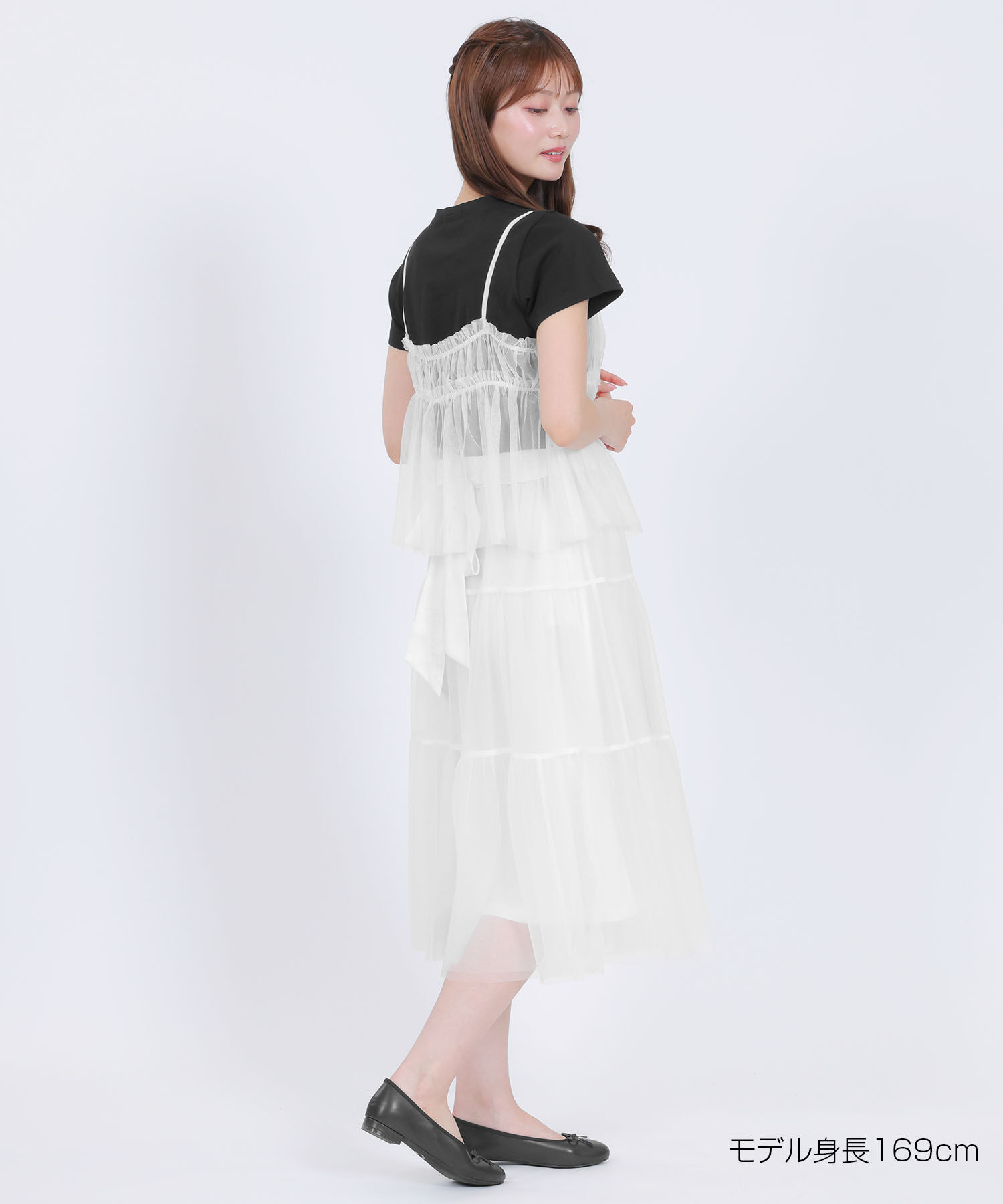 MARY QUANT「チュールキャミセット Tシャツ」|Tシャツ・カットソー|