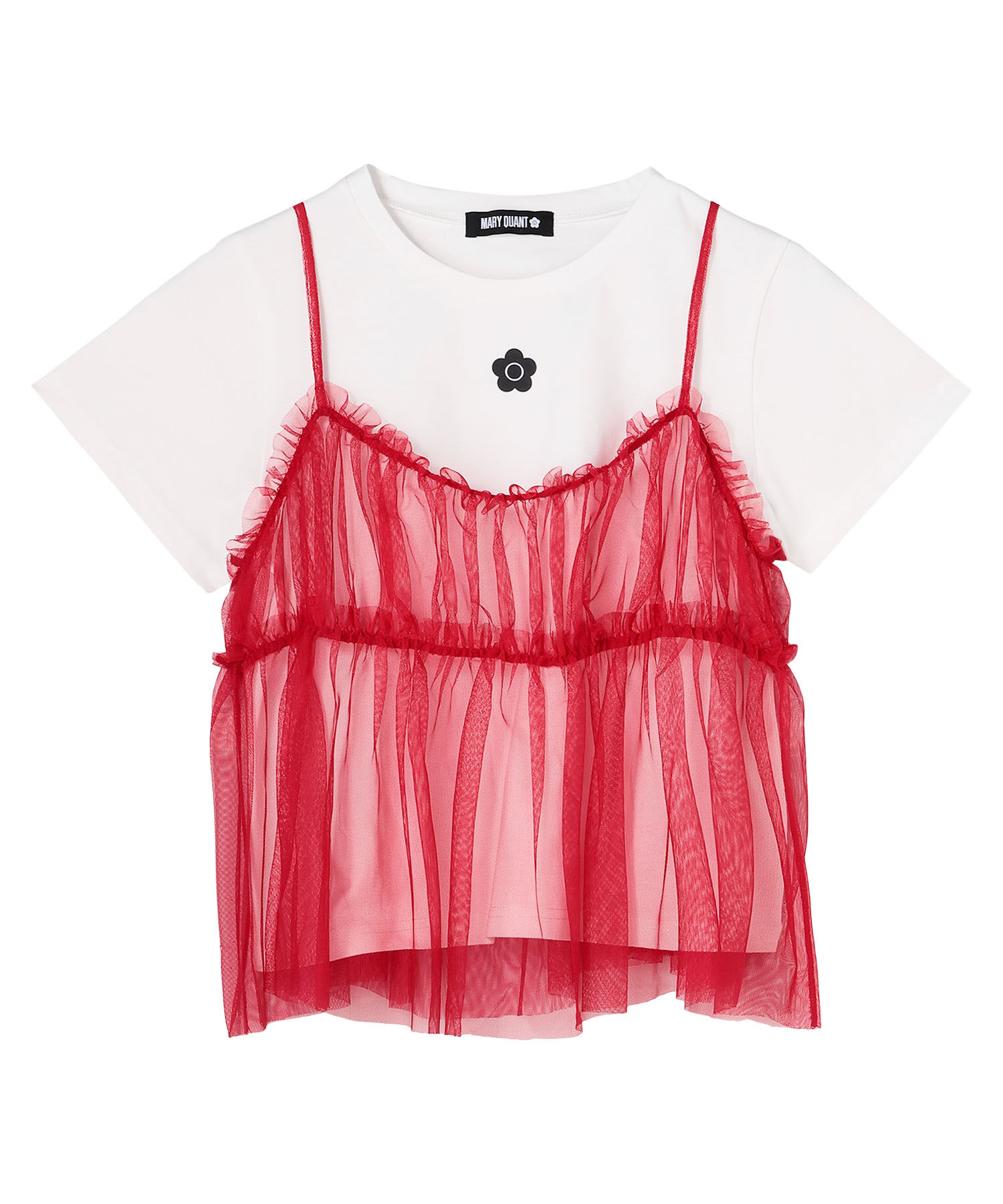 MARY QUANT「チュールキャミセット Tシャツ」|Tシャツ・カットソー|