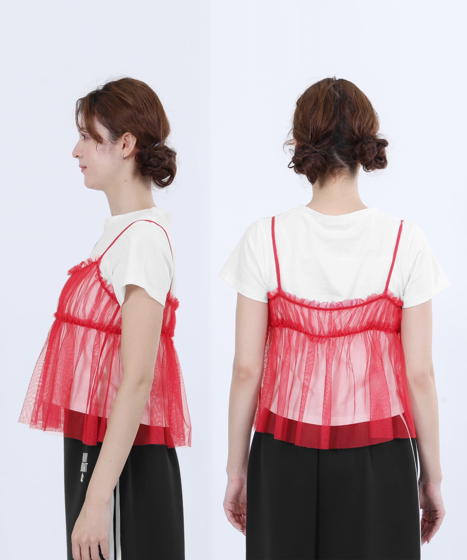 MARY QUANT「チュールキャミセット Tシャツ」|Tシャツ・カットソー|