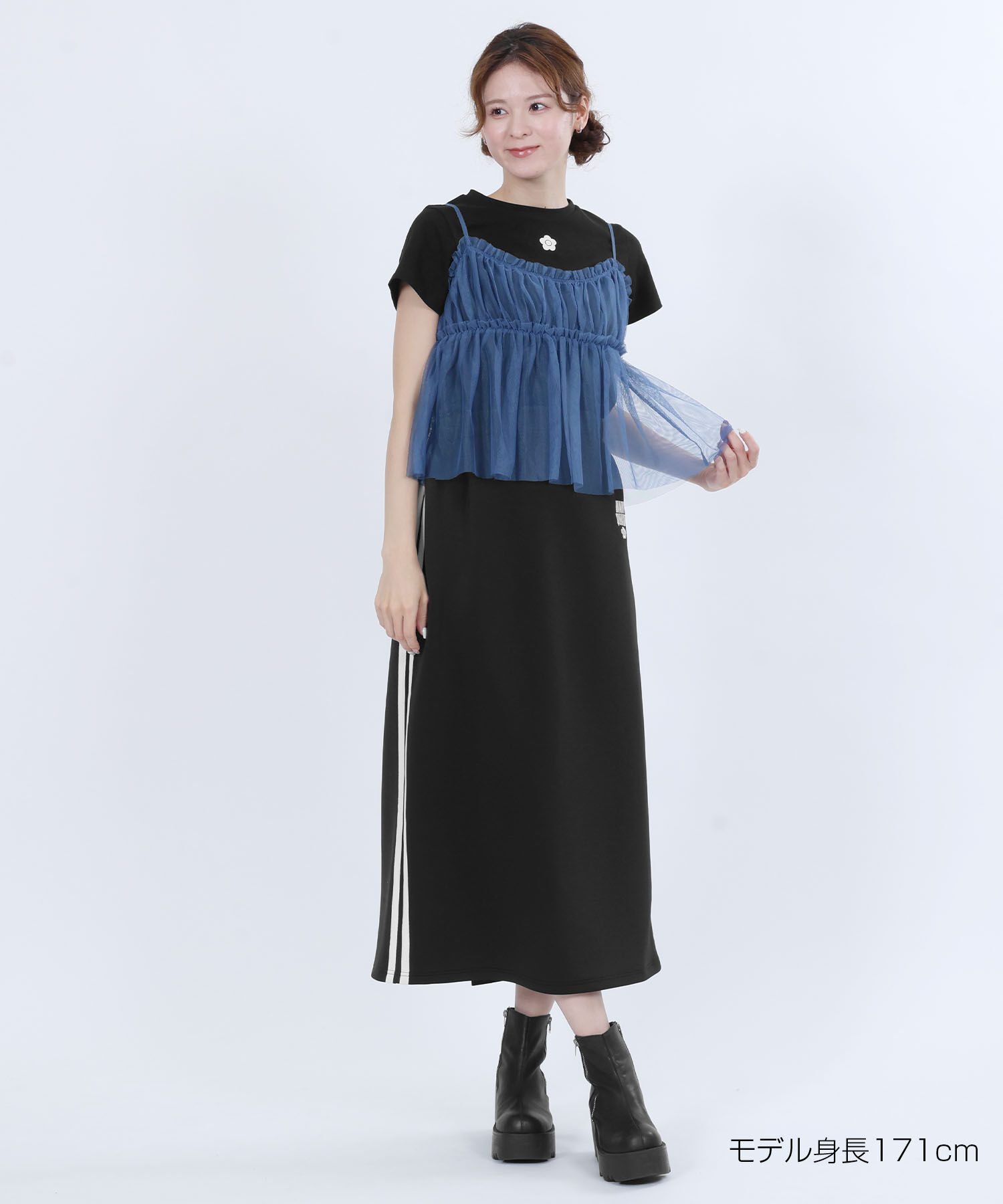 MARY QUANT「チュールキャミセット Tシャツ」|Tシャツ・カットソー|