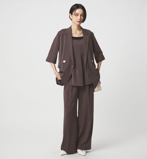 UNITED ARROWS green label relaxing「［size SHORT/TALLあり］シアーエア ワイド パンツ マシンウォッシャブル」|その他|