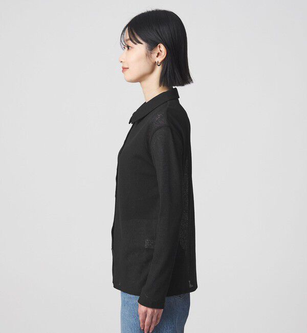 UNITED ARROWS green label relaxing「シアー サーマル ポロカーディガン」|カーディガン|