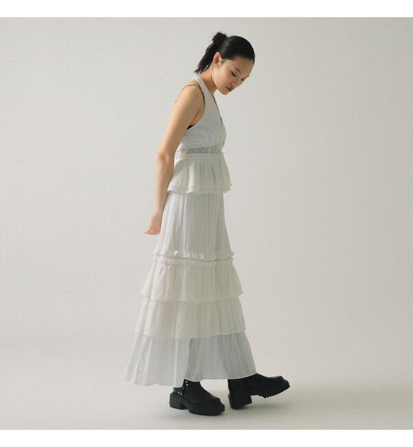 Ray BEAMS 「◎ﾚｰｽﾎﾙﾀｰN_BL」|シャツ・ブラウス|