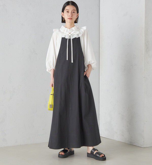 SHIPS for women「〈手洗い可能〉近江晒 ブロード キャミ ワンピース」|ワンピース|