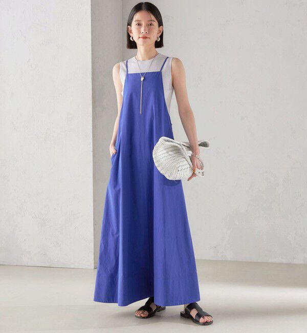 SHIPS for women「〈手洗い可能〉近江晒 ブロード キャミ ワンピース」|ワンピース|