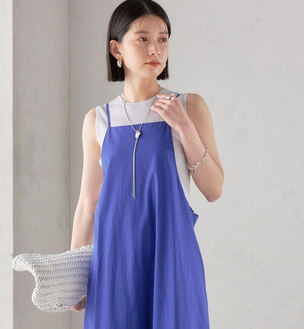 SHIPS for women「〈手洗い可能〉近江晒 ブロード キャミ ワンピース」|ワンピース|
